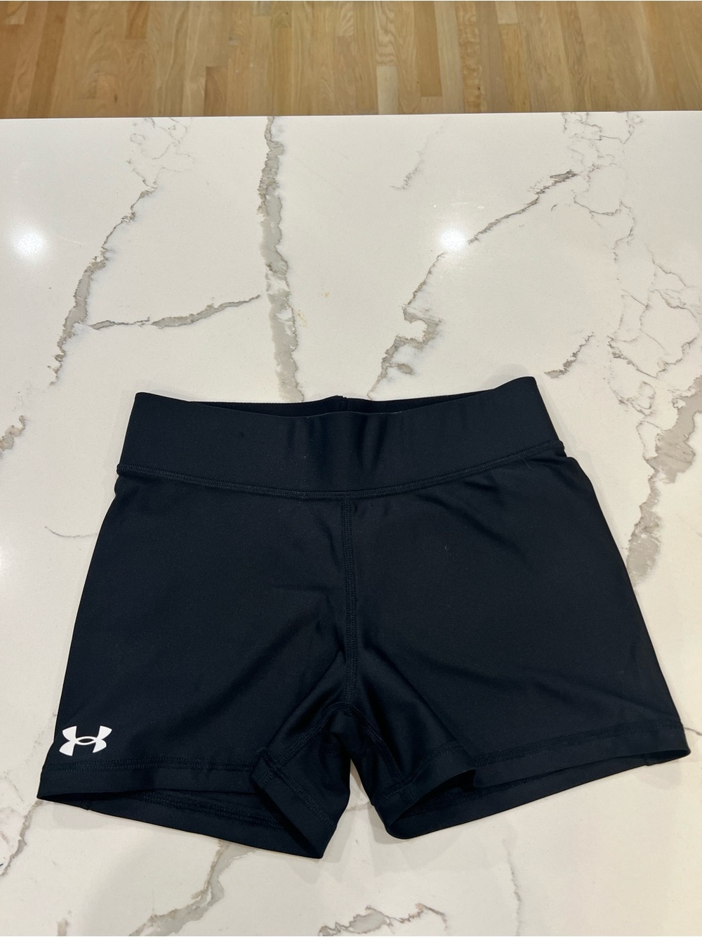 Under Armour heat gear shorty 3” Black Women's Athletic Stretch Shorts SZ M